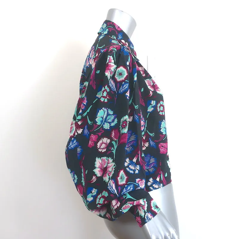 Isabel Marant Blouse Valentine Florale en Soie Taille 38 Manches Longues