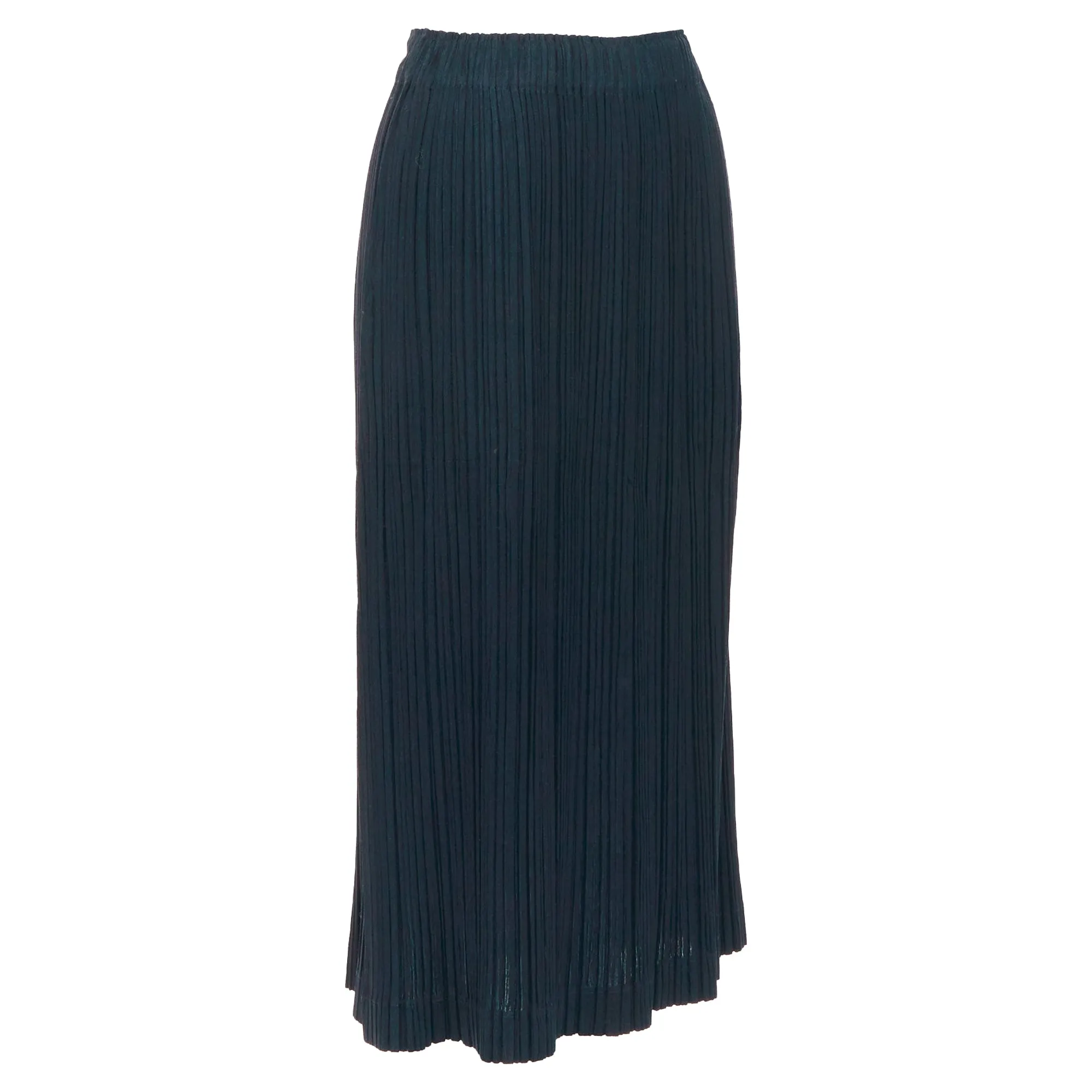 Jupe plissée fendue dos en laine mélangée Issey Miyake Pleats Please