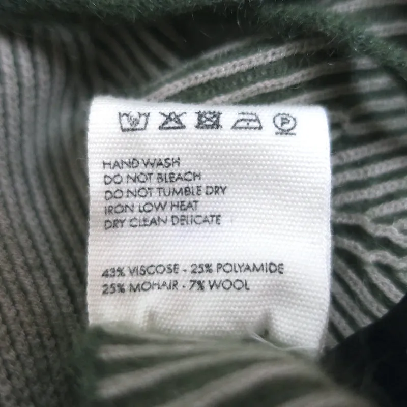 Jacquemus Le Bandeau Valensole Bralette Haut Vert Mohair-Mélange Taille L
