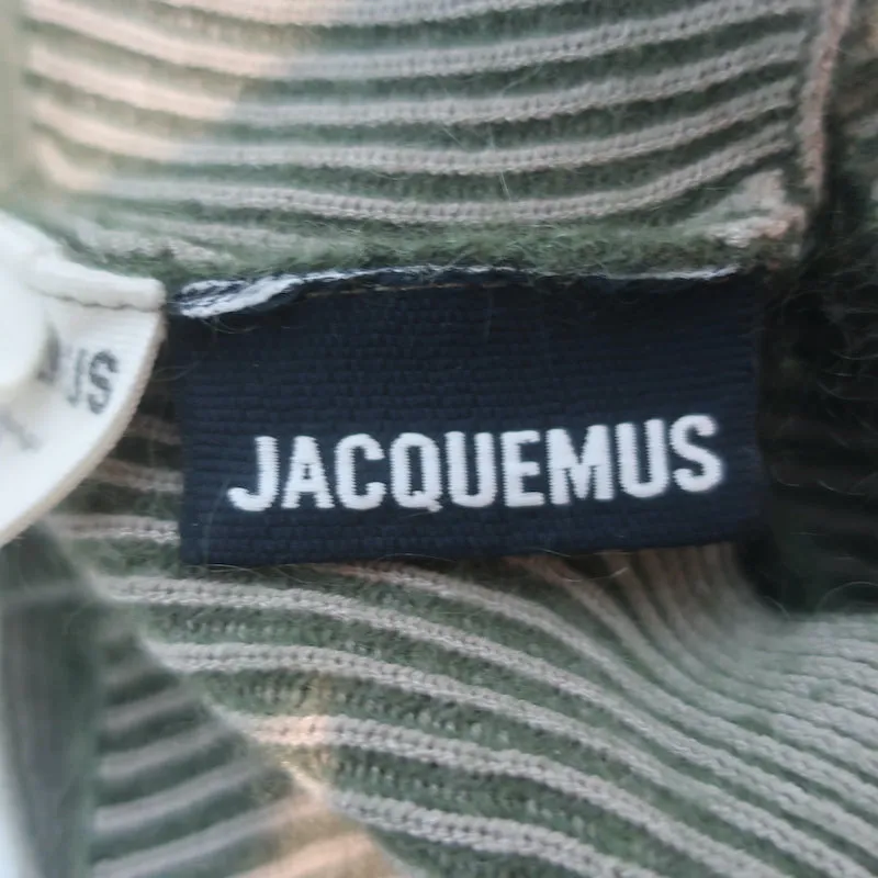 Jacquemus Le Bandeau Valensole Bralette Haut Vert Mohair-Mélange Taille L