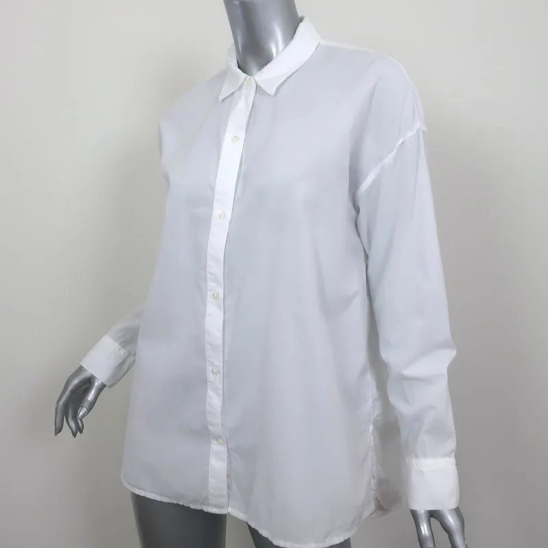 Chemise homme ample à boutonnage devant James Perse en coton blanc Taille 2 Haut à manches longues