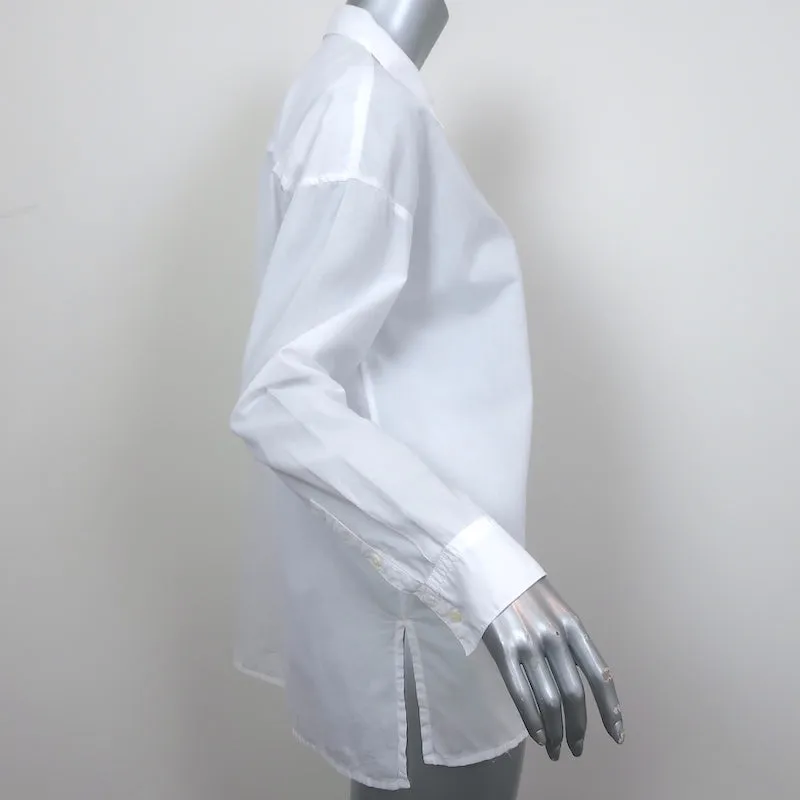 Chemise homme ample à boutonnage devant James Perse en coton blanc Taille 2 Haut à manches longues
