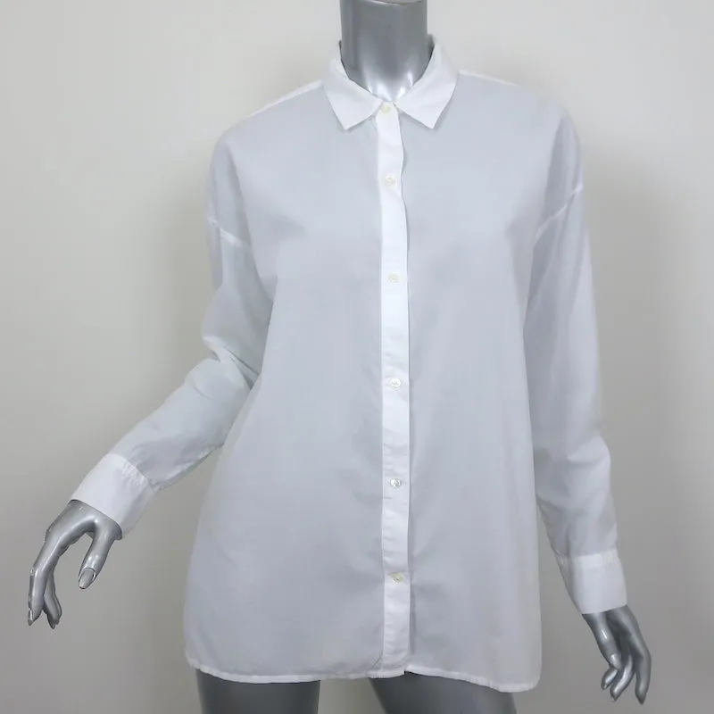 Chemise homme ample à boutonnage devant James Perse en coton blanc Taille 2 Haut à manches longues