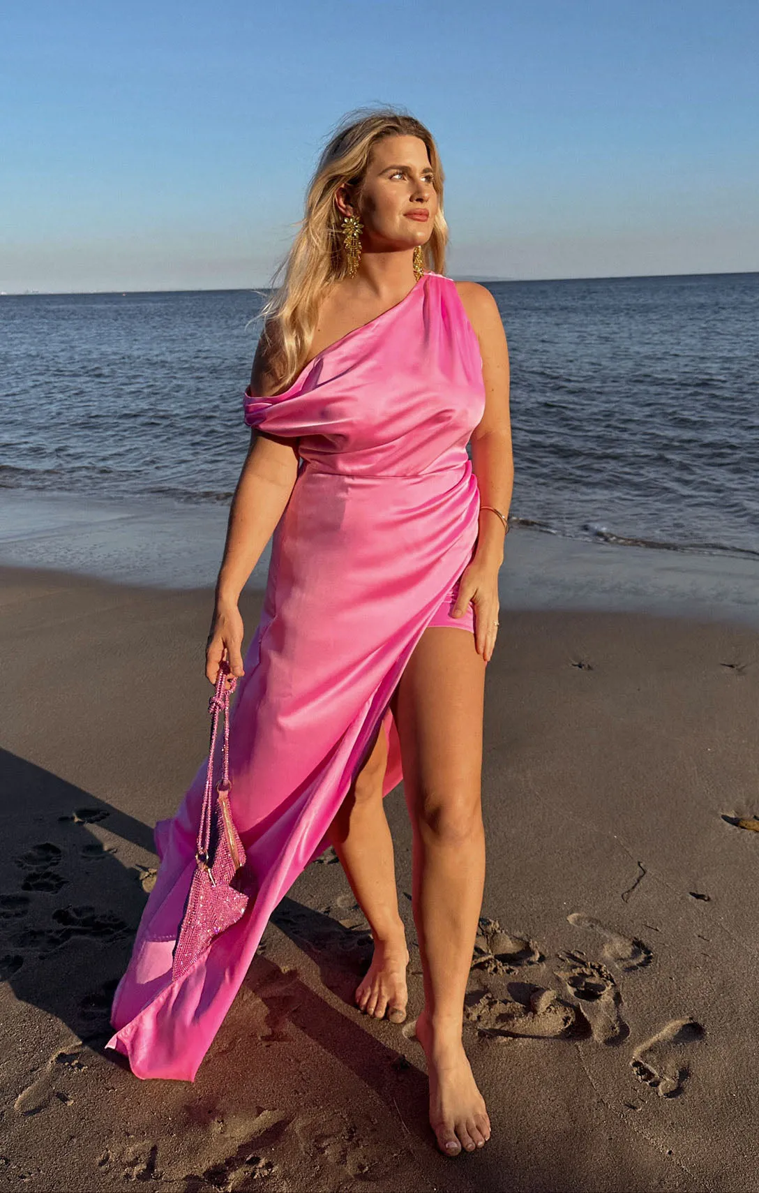 Robe Jodie ~ Satin Luxe Rose
