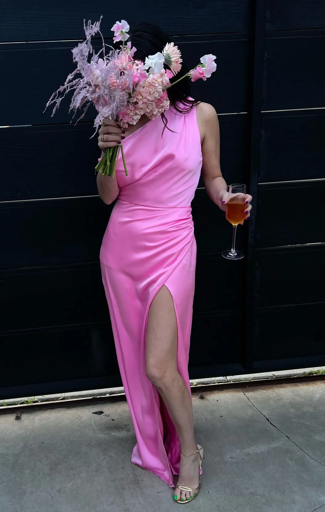 Robe Jodie ~ Satin Luxe Rose