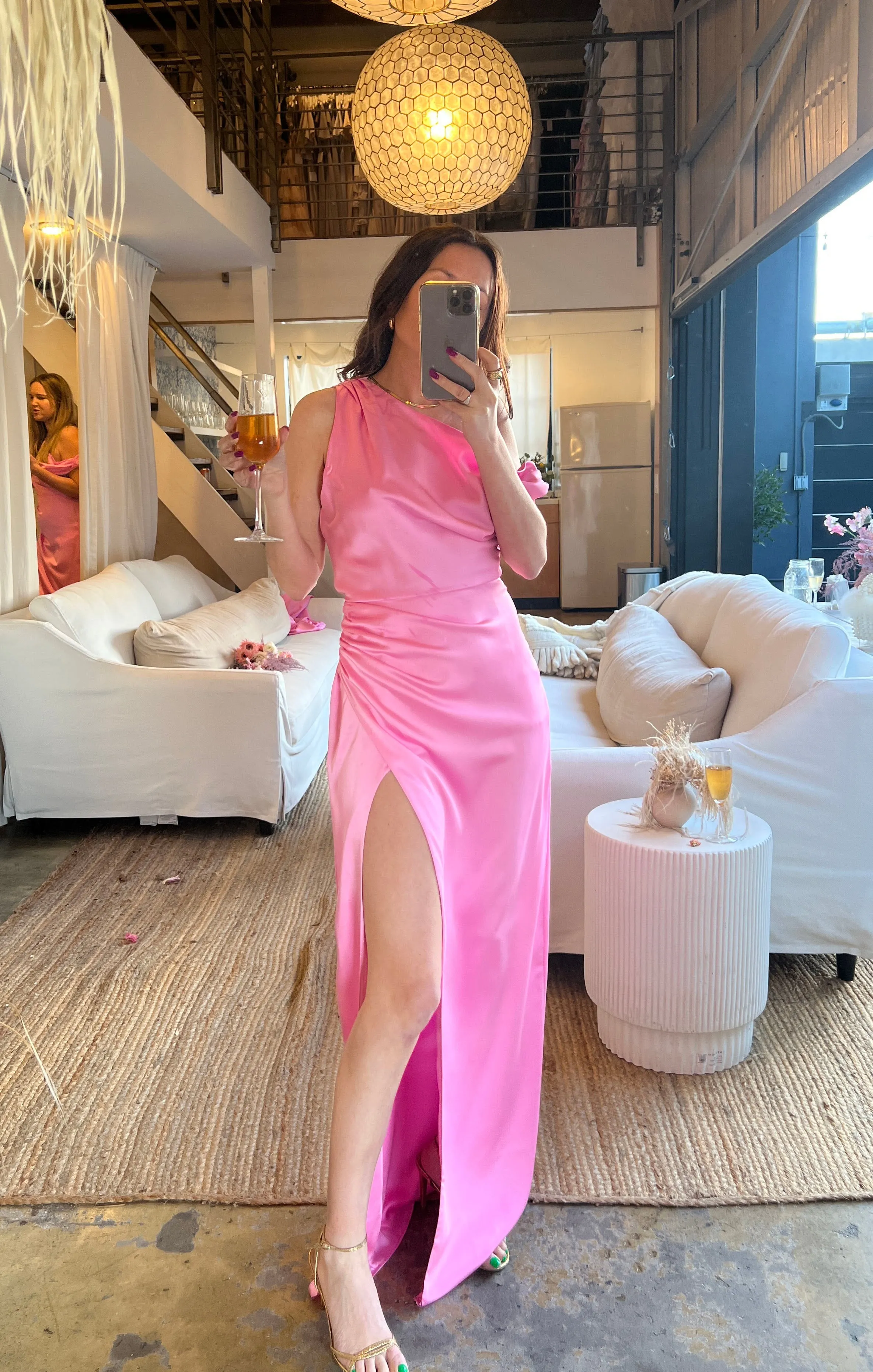 Robe Jodie ~ Satin Luxe Rose