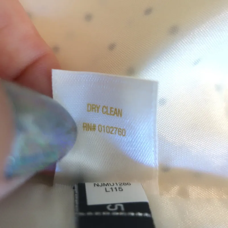Kate Spade Blouse à Volants et à Pois Ivoire Taille Très Petite Manches Courtes NEUVE