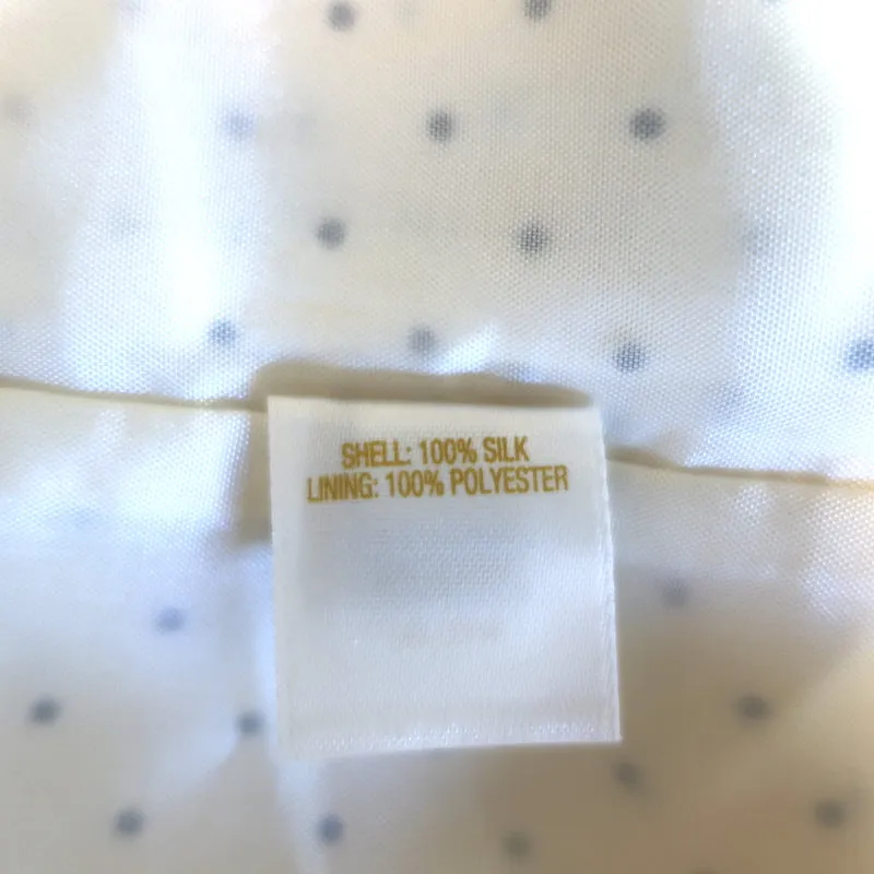 Kate Spade Blouse à Volants et à Pois Ivoire Taille Très Petite Manches Courtes NEUVE