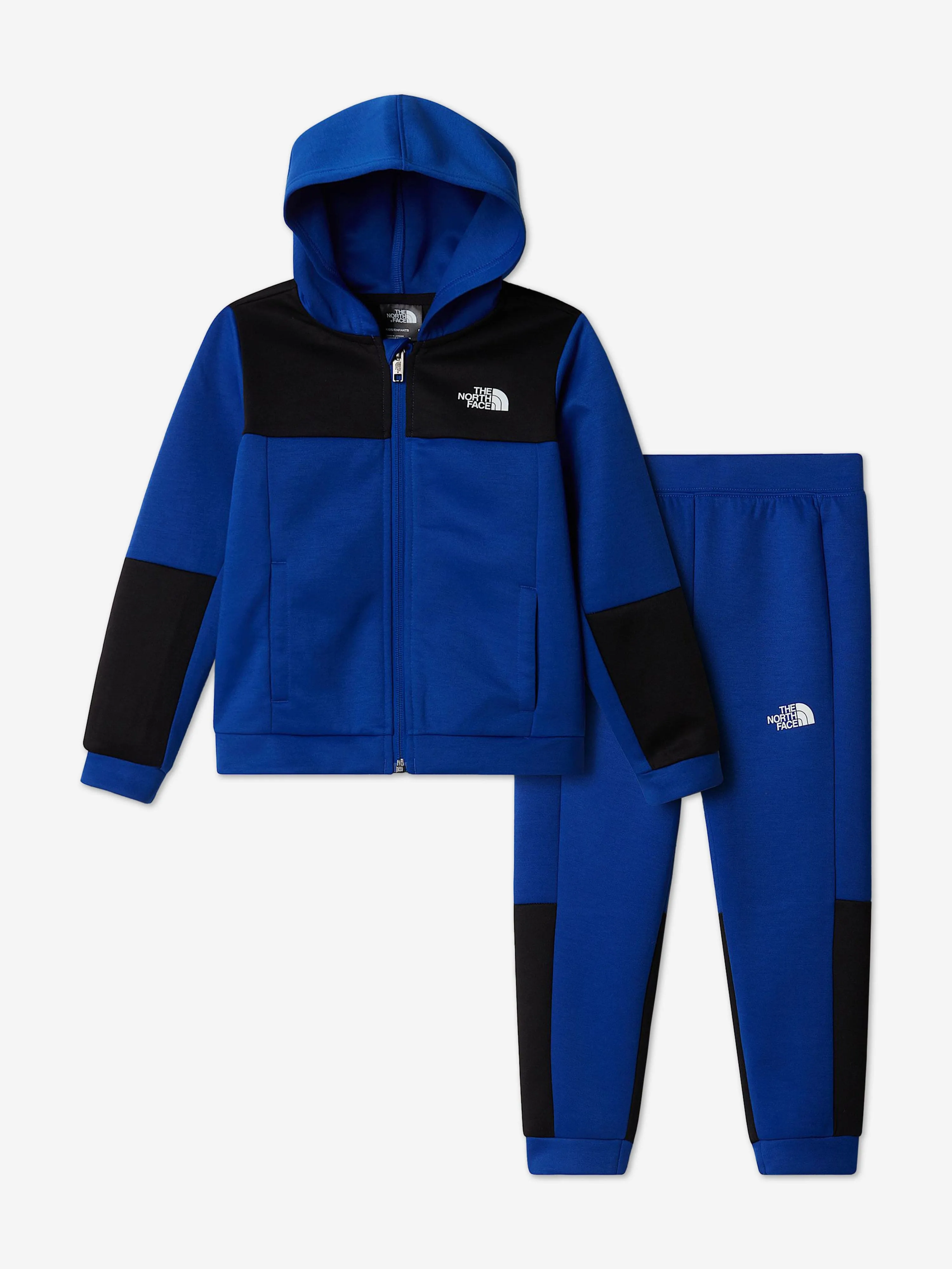 Survêtement enfant à zip complet facile en bleu
