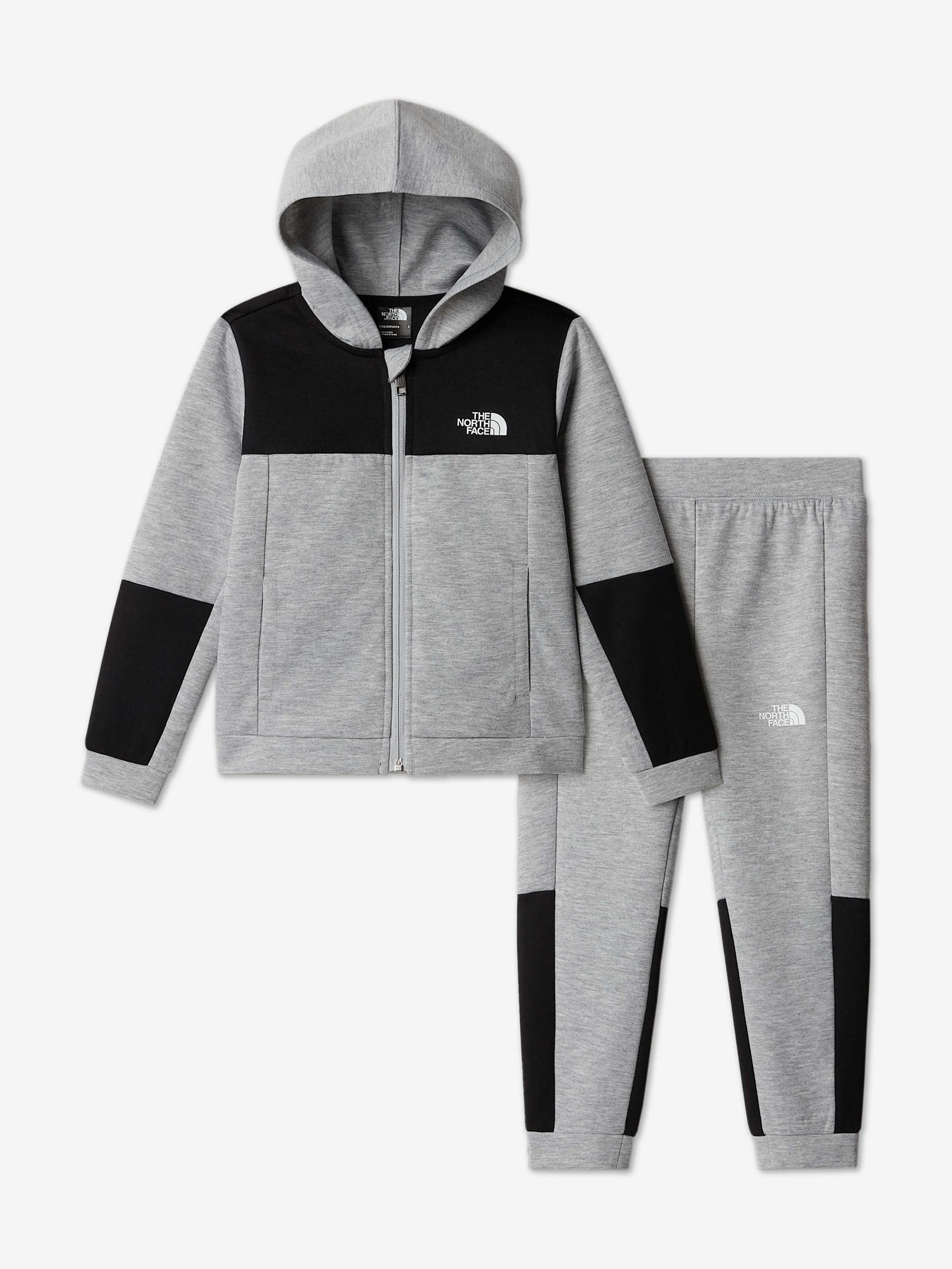 Survêtement à zip complet facile pour enfants en gris