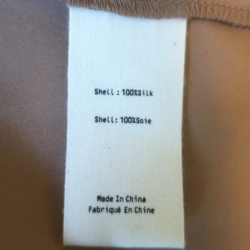 L'Agence Emmy Chemisier sans manches boutonné Macaron Satin Taille Très Petit NEUF