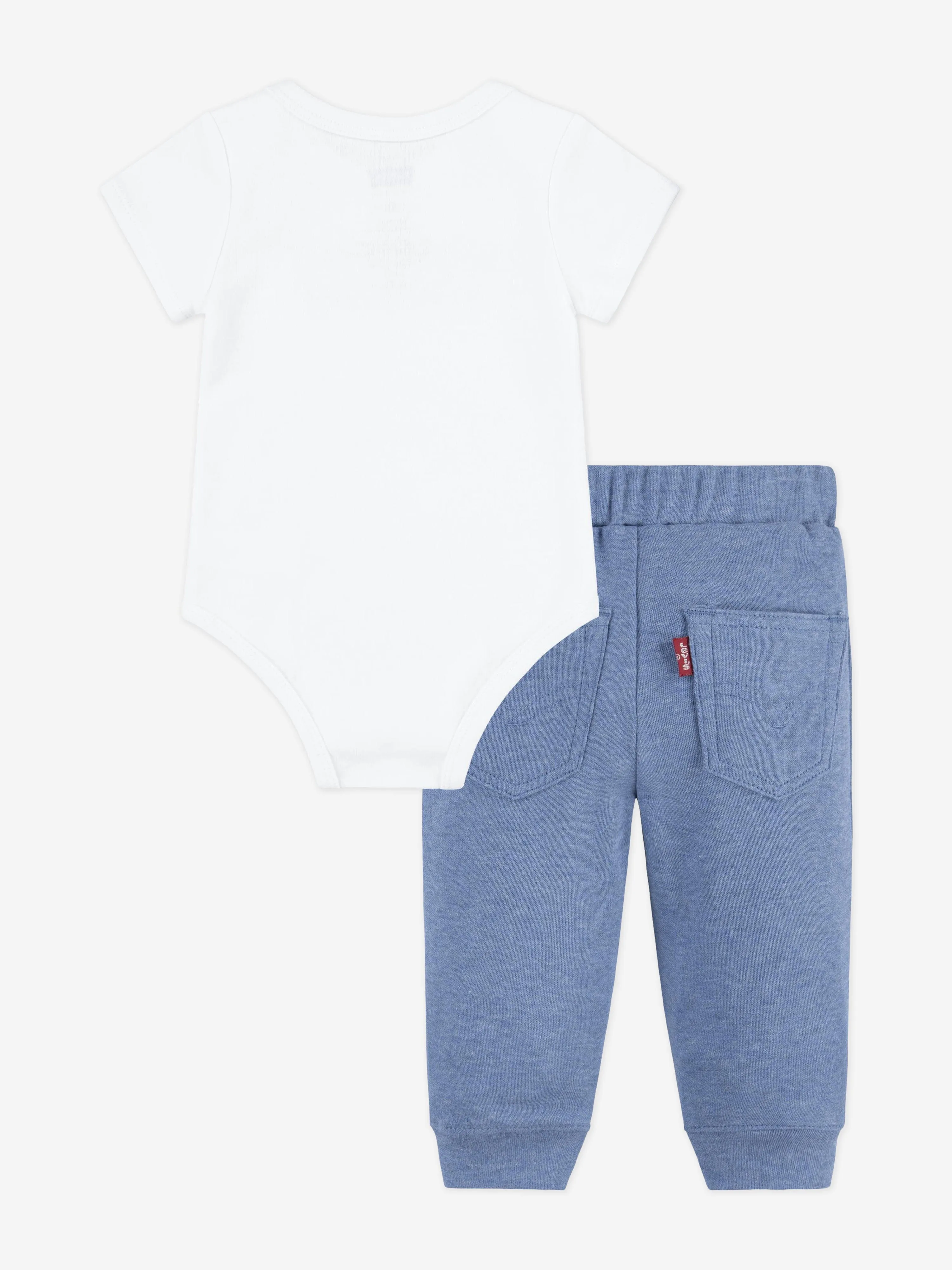 Ensemble de bodies à emmanchures chauve-souris Levi's pour bébé garçon en blanc