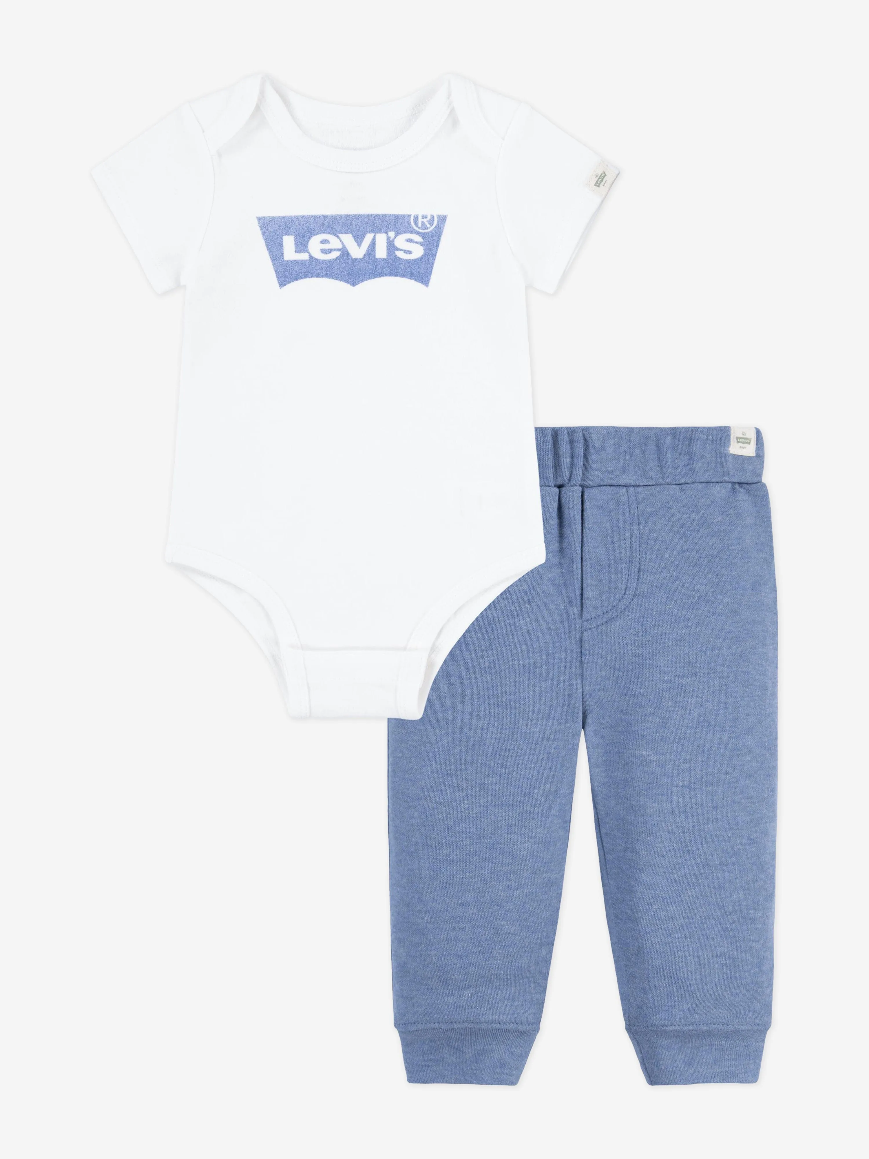 Ensemble de bodies à emmanchures chauve-souris Levi's pour bébé garçon en blanc