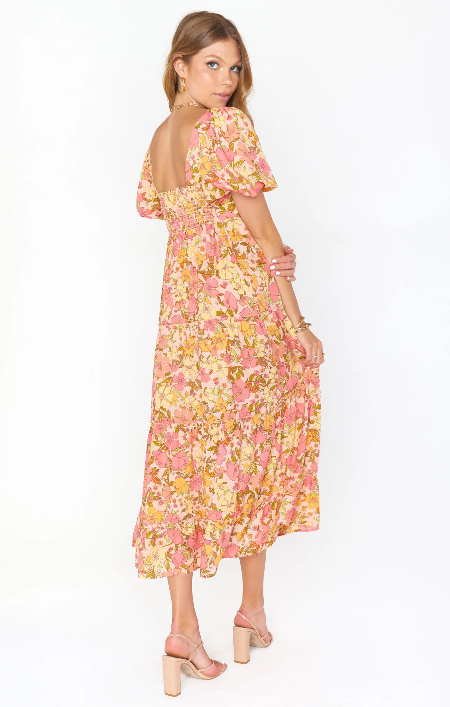 Robe midi Linds ~ Jolie Coquelicot