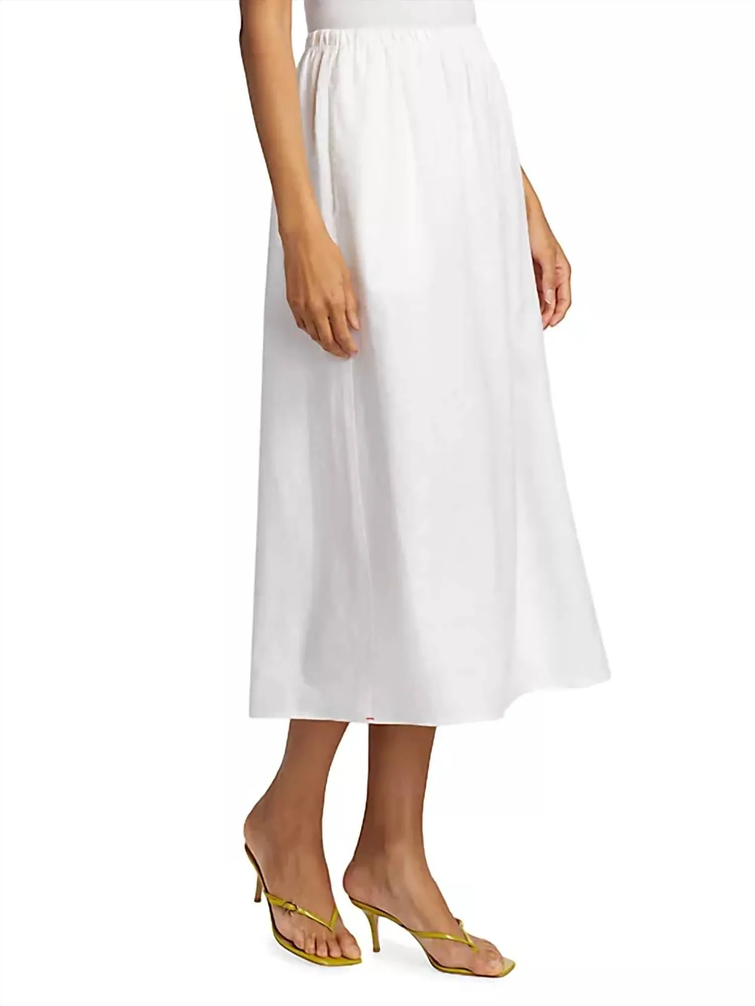 Jupe midi Loretta en blanc