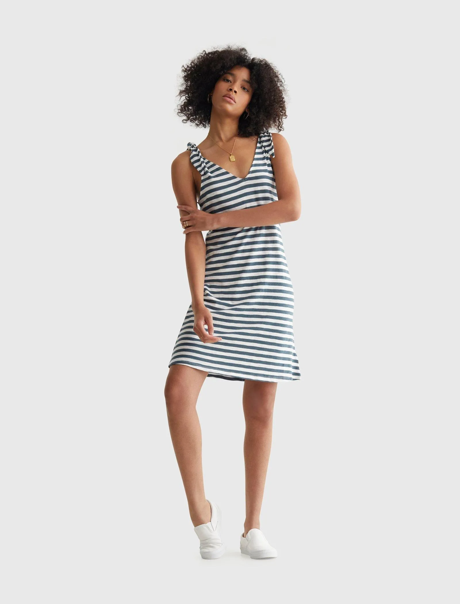 Robe nouée Lucky Brand en bleu marine multicolore Lucky Brand