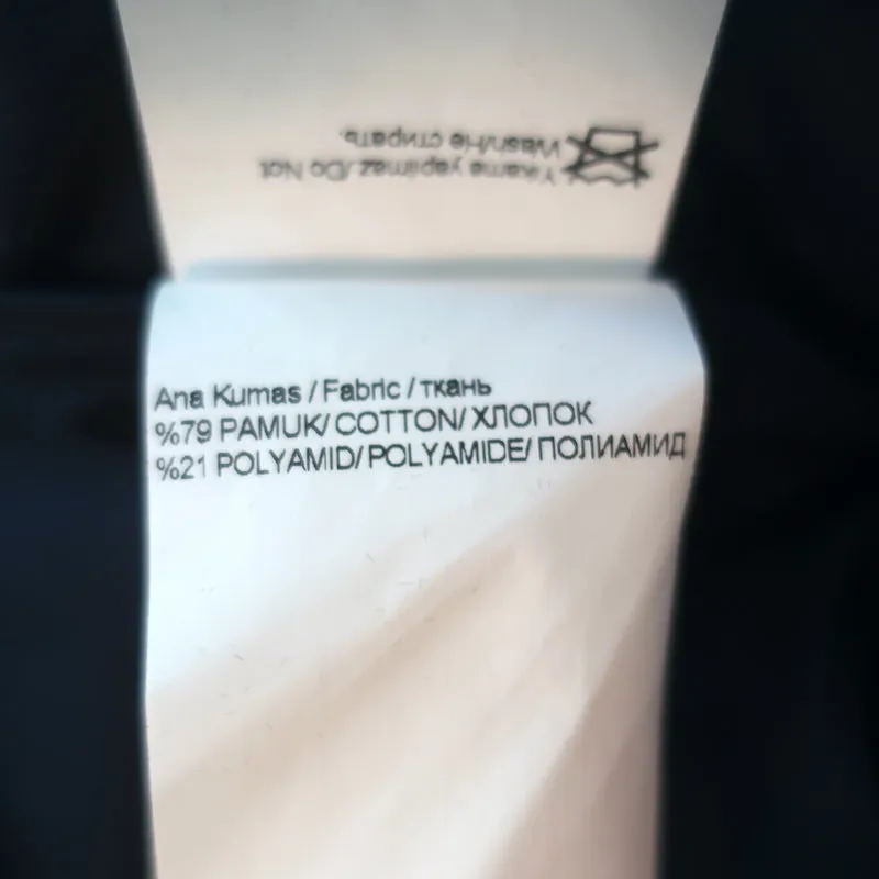 Chemise boutonnée Machka ornée d'un nœud marine en popeline taille 36 manches longues