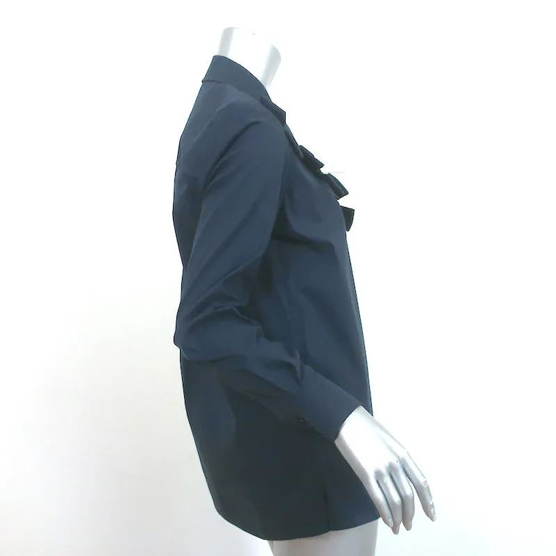 Chemise boutonnée Machka ornée d'un nœud marine en popeline taille 36 manches longues