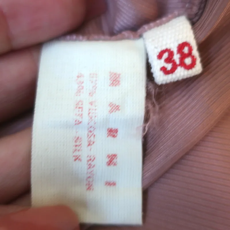 Marni Blouse asymétrique à boutons Rose antique en mélange de soie Taille 38 Haut à manches longues