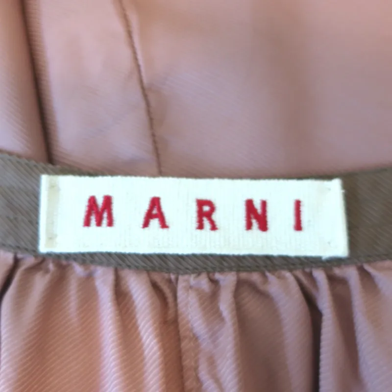 Marni Blouse asymétrique à boutons Rose antique en mélange de soie Taille 38 Haut à manches longues