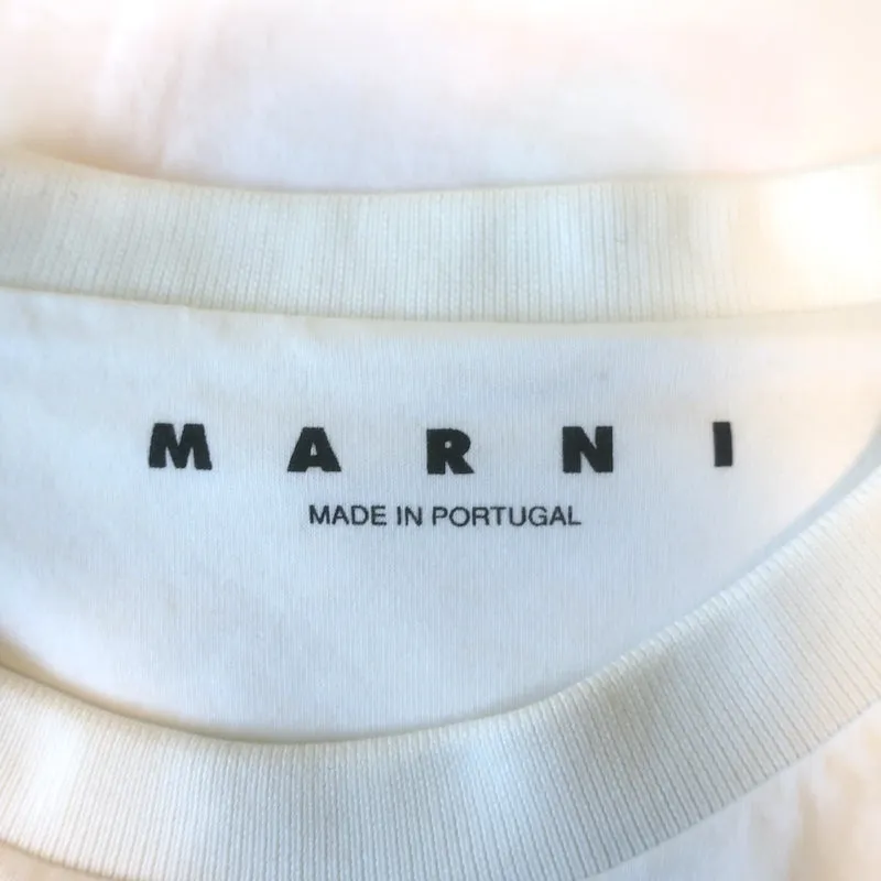 T-shirt graphique Marni Dinosaure Blanc en mélange de coton Taille 40 Manches courtes