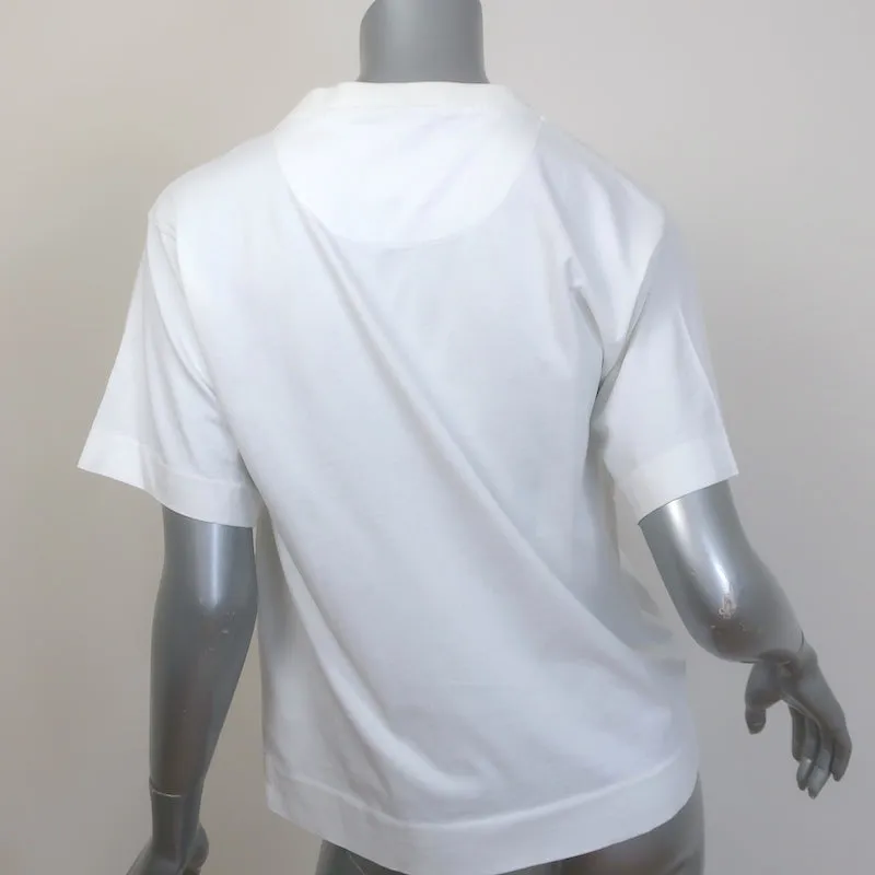 T-shirt graphique Marni Dinosaure Blanc en mélange de coton Taille 40 Manches courtes
