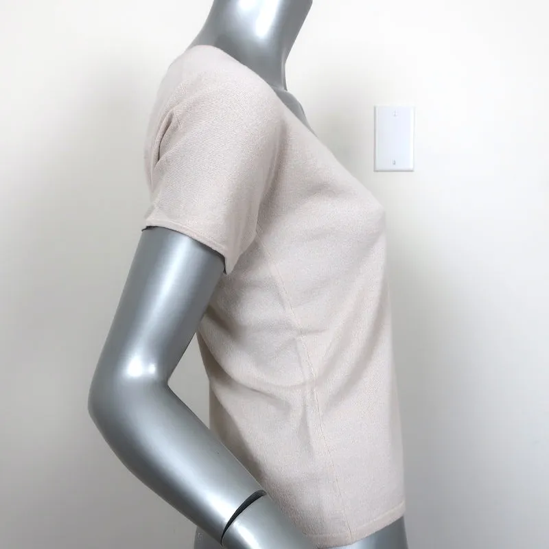 Max Mara Haut à manches courtes Putty en maille extensible Taille L NEUF