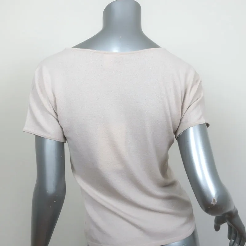 Max Mara Haut à manches courtes Putty en maille extensible Taille L NEUF