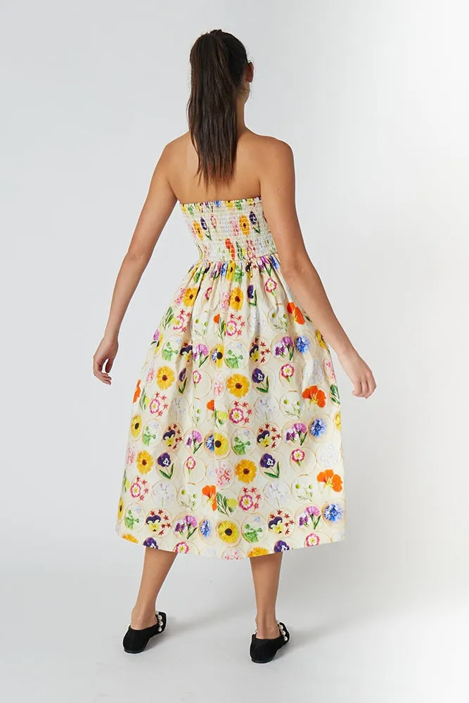 ROBE MI LONGUE SMOCKÉE MINDY