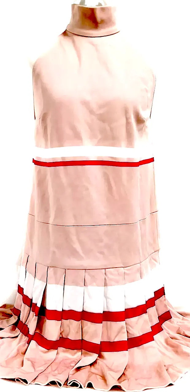 Miu Miu Italie. Robe en élasthanne rose, viscose et soie