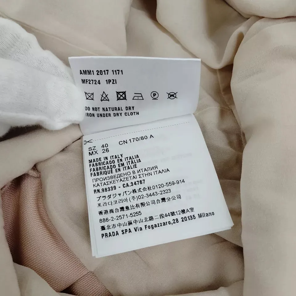Miu Miu Italie. Robe en élasthanne rose, viscose et soie