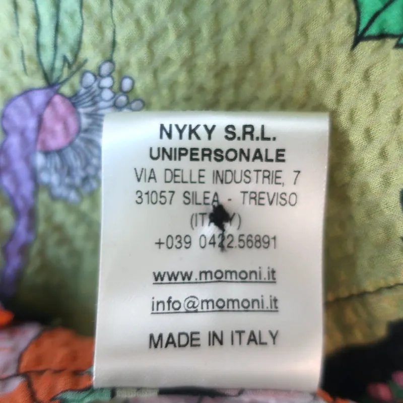 Momoni Blouse Franklin Imprimé Floral Seersucker Taille 40 Haut à Manches Longues NEUF