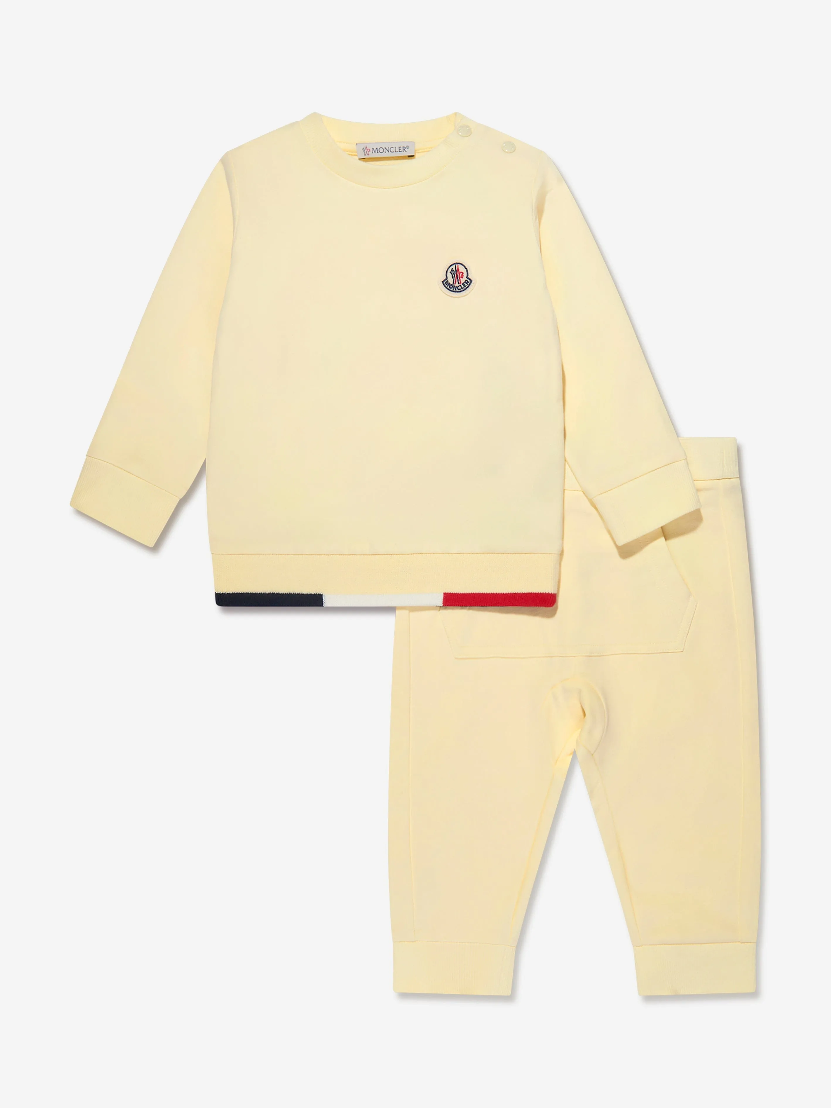 Moncler Enfant Combinaison à Logo pour Bébé Garçon en Jaune