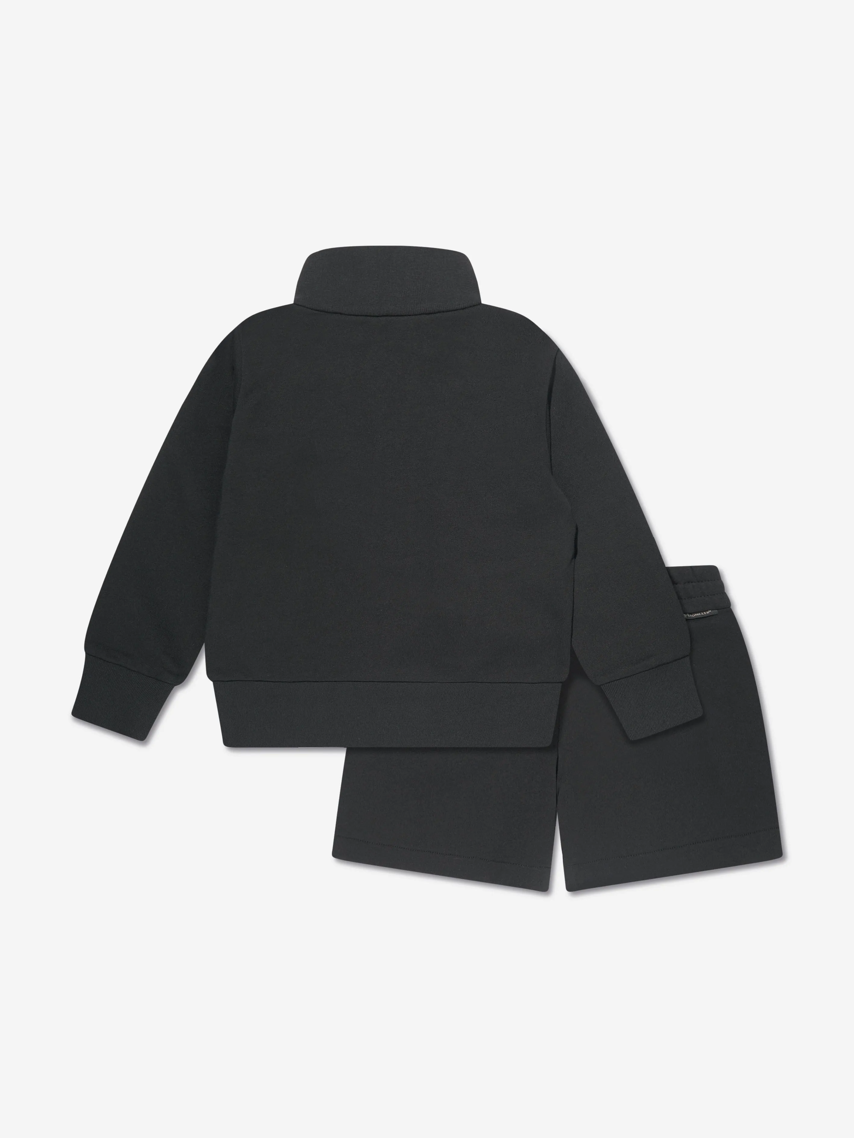 Moncler Enfant Tracksuit Court pour Garçons avec Logo en Noir
