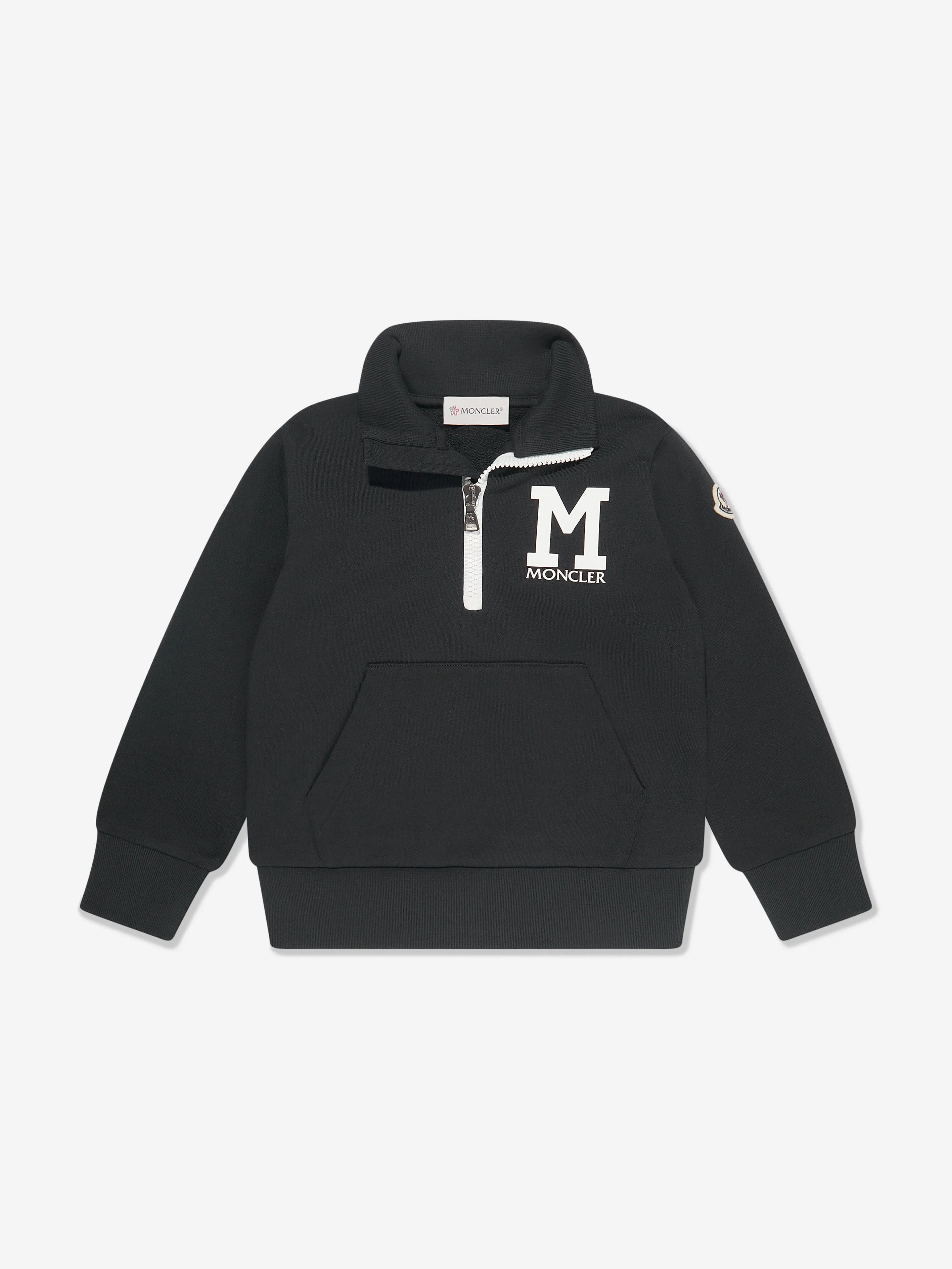 Moncler Enfant Tracksuit Court pour Garçons avec Logo en Noir