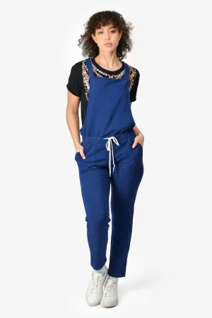Monrow Navy Sleeveless Jumpsuit Size M