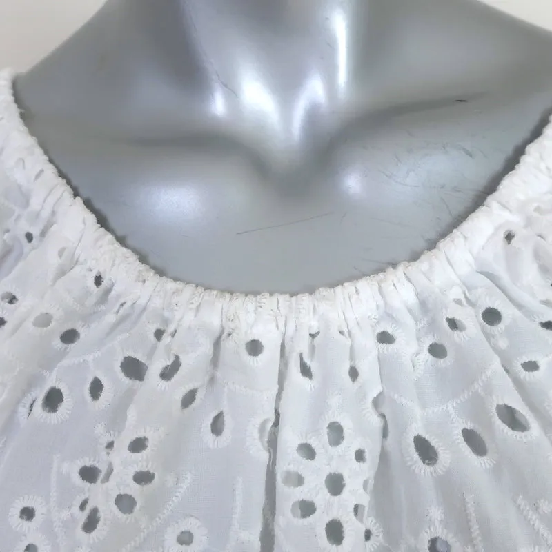 Natalie Martin Haut décolleté épaule Ella Blanc Œillet Taille Très Petite