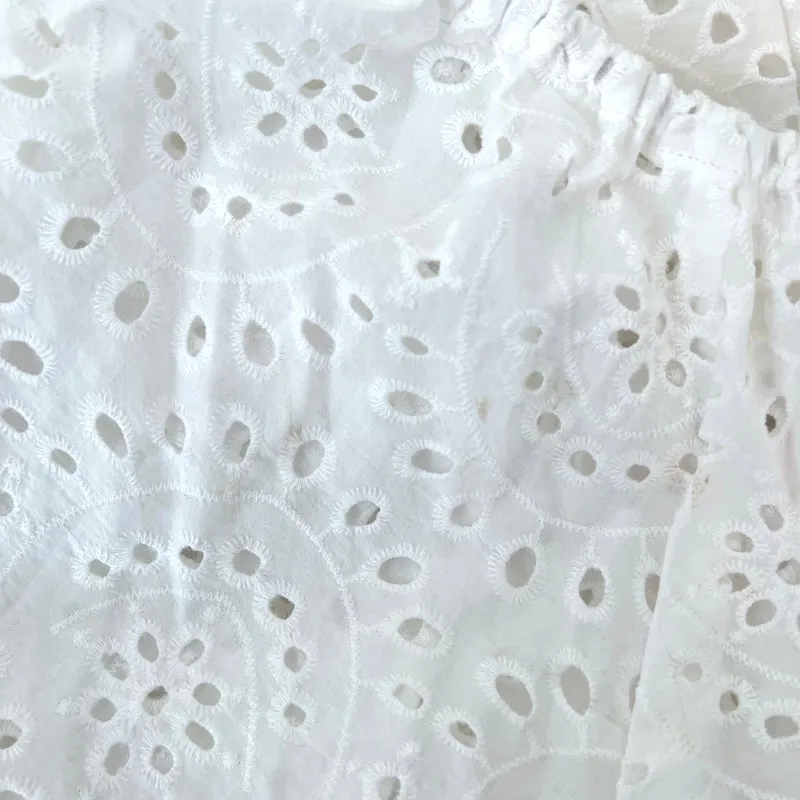 Natalie Martin Haut décolleté épaule Ella Blanc Œillet Taille Très Petite