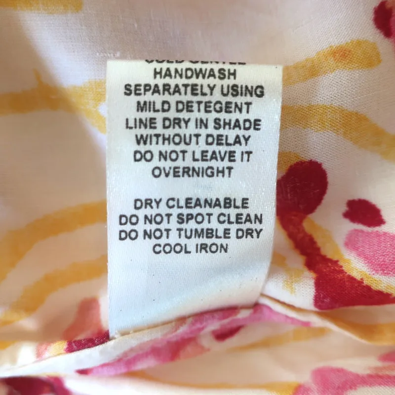 Natalie Martin Chemise à Noeud Papillon Jaune Imprimée en Crêpe Taille Très Petite NEUVE