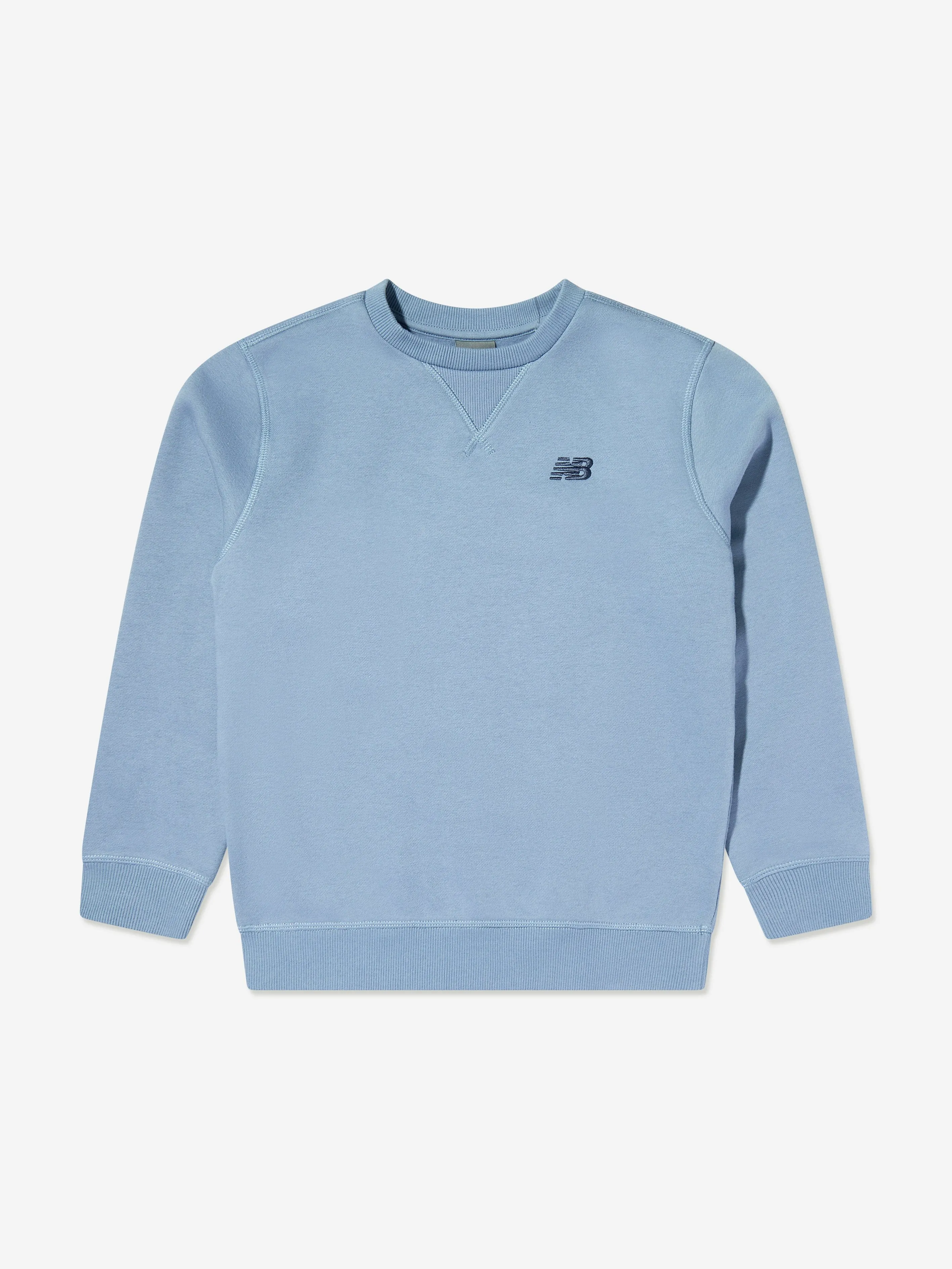 New Balance Survêtement Garçons Logo Small Brodé en Bleu