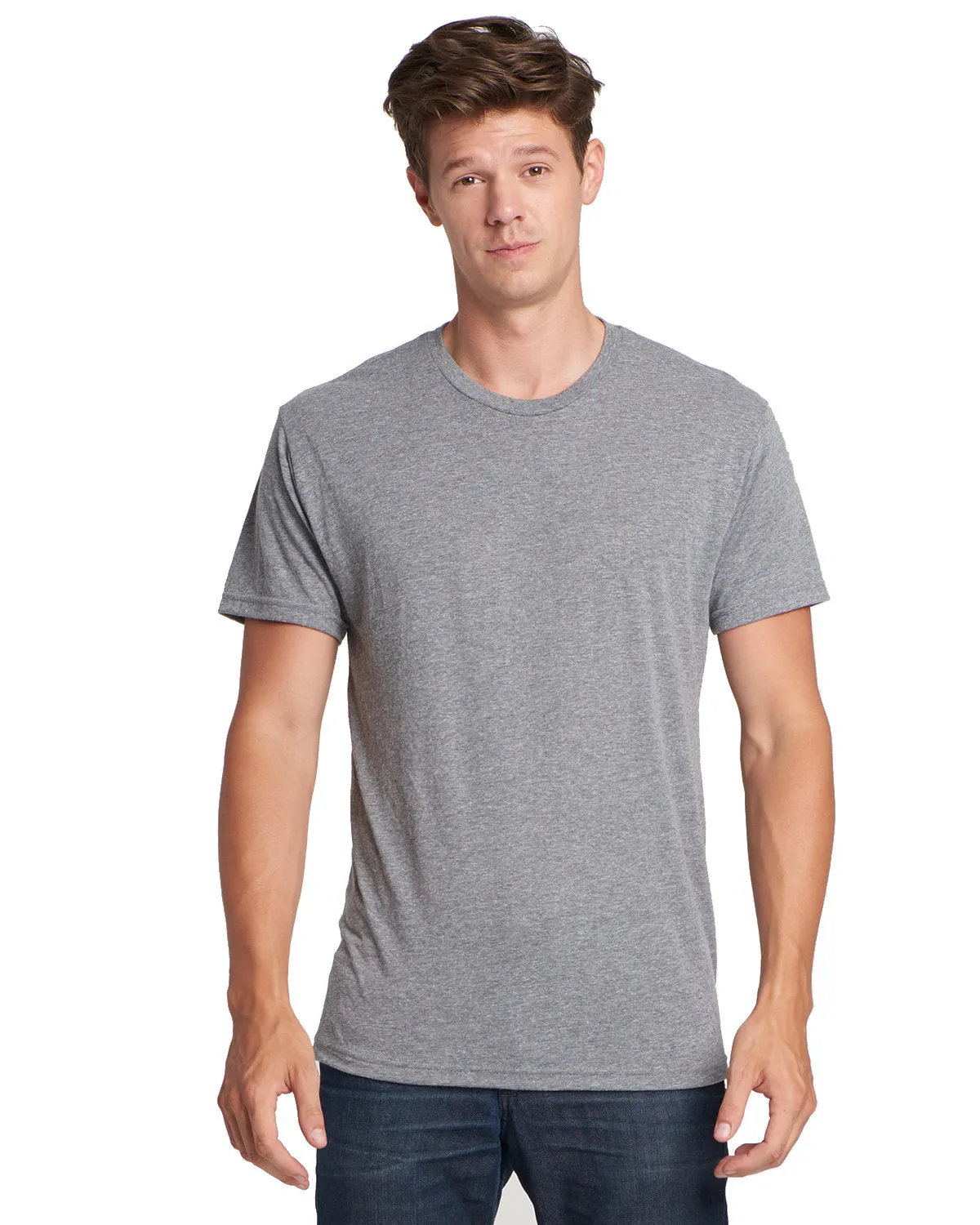 T-shirt pour hommes Next Level 6010A en triblend fabriqué aux États-Unis