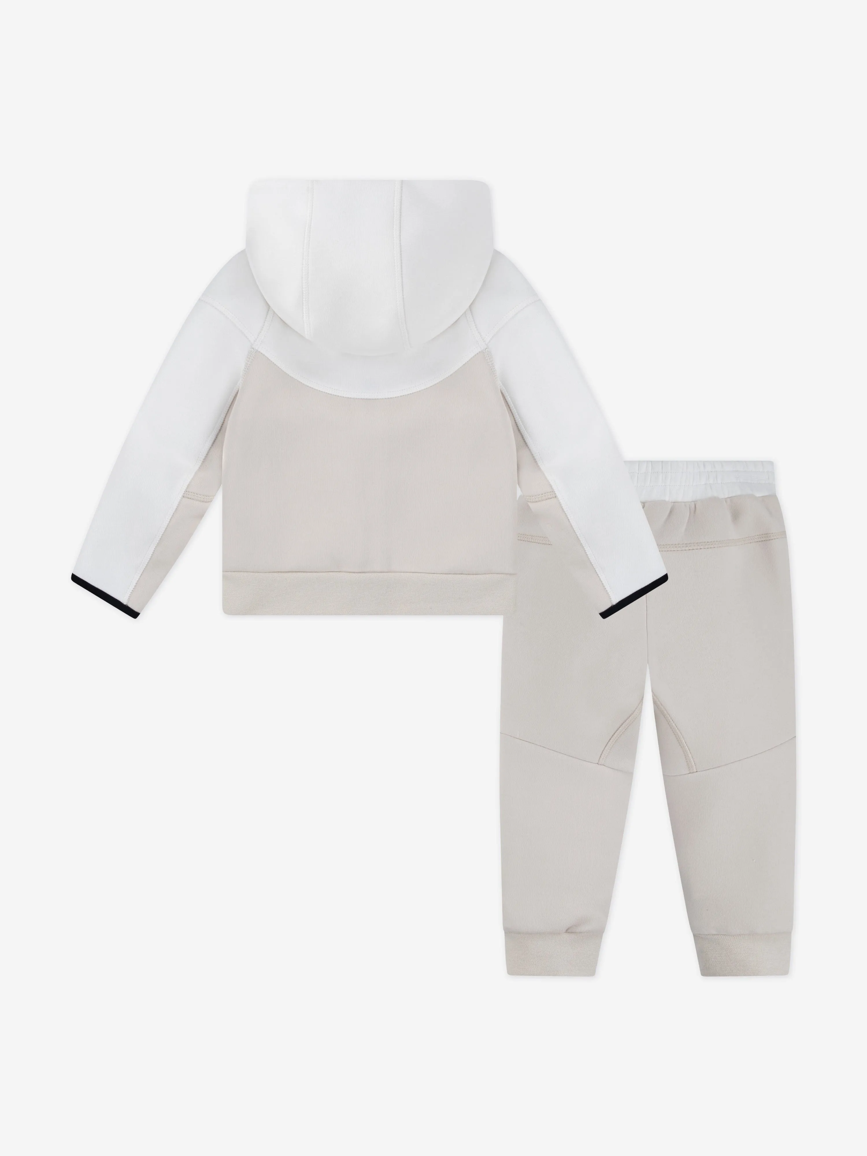 Nike Kids Tech Fleece Sweat à Capuche Zip Complet en Beige