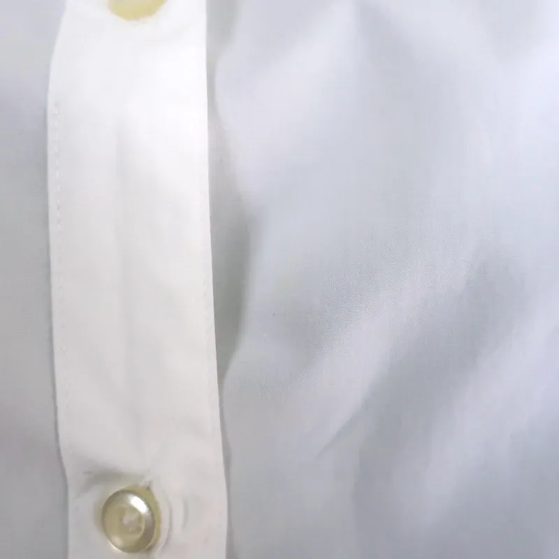 Officine Generale Chemise Amelia à Boutons Blanc Coton Taille Petite Manches Longues Haut