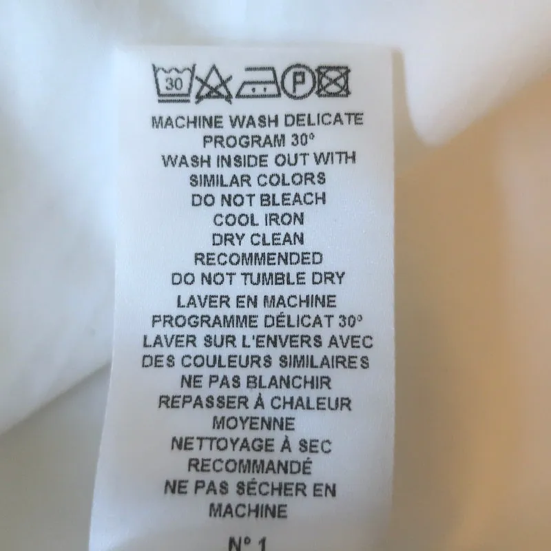 Officine Generale Chemise Amelia à Boutons Blanc Coton Taille Petite Manches Longues Haut