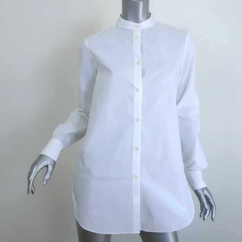 Officine Generale Chemise Amelia à Boutons Blanc Coton Taille Petite Manches Longues Haut