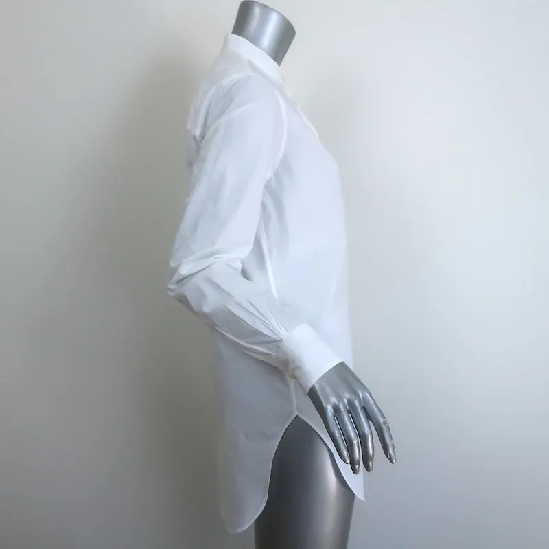 Officine Generale Chemise Amelia à Boutons Blanc Coton Taille Petite Manches Longues Haut