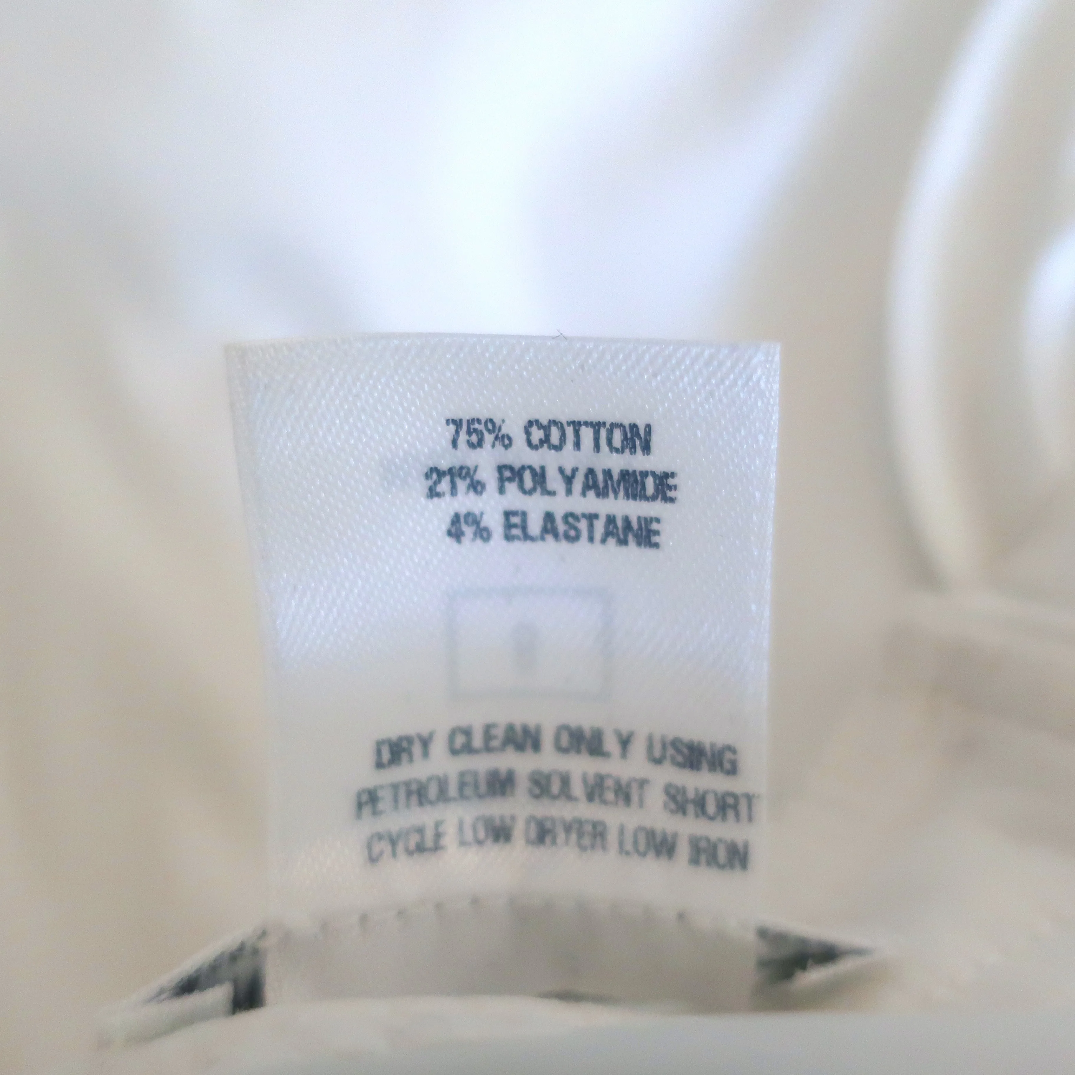 Oscar de la Renta Haut à Volants et Rosettes Blanc en Coton Élastique Taille 8