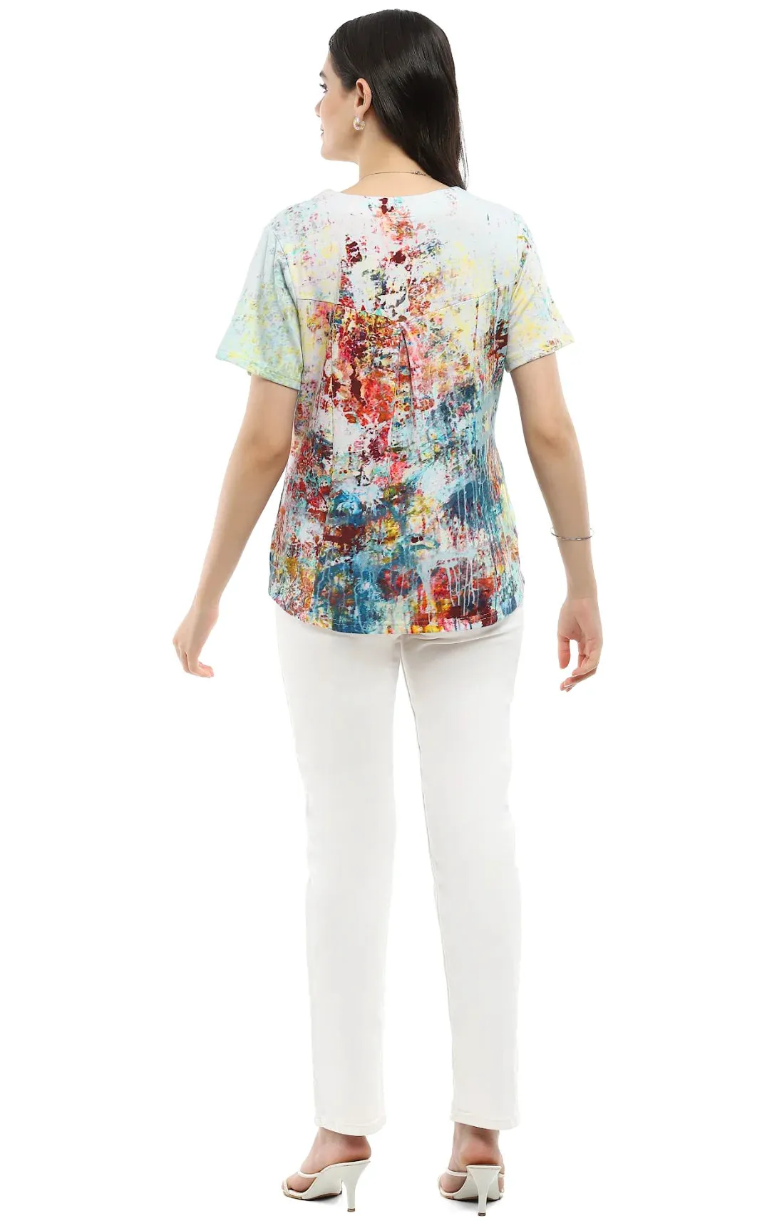 HAUT ALINA PERSIL & SAUGE - MULTICOLORE