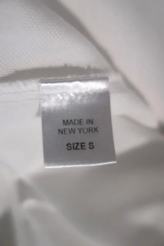 Petersyn Haut décolleté bretelle ciel blanc en coton froncé Taille S
