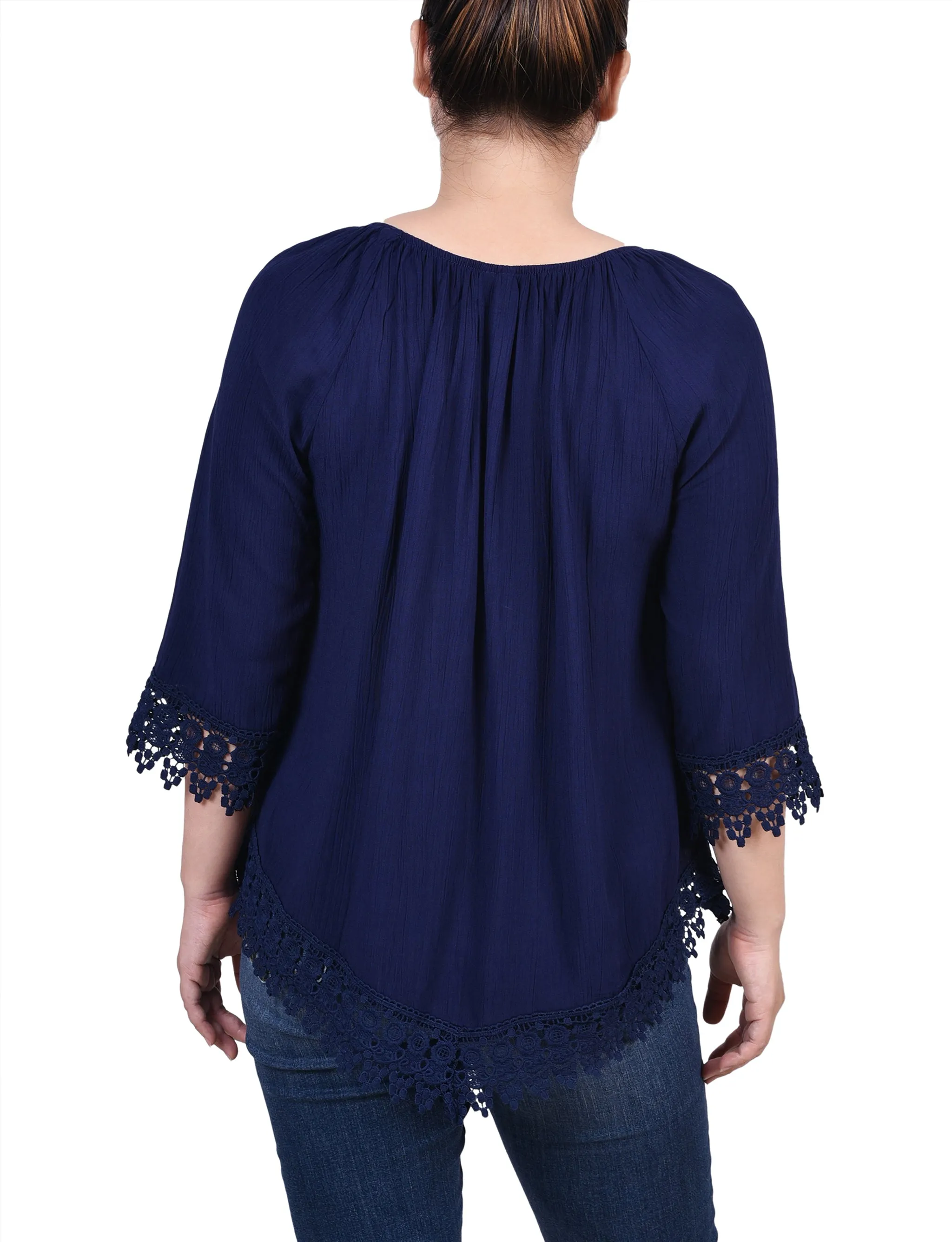 Blouse paysanne 3/4 manches